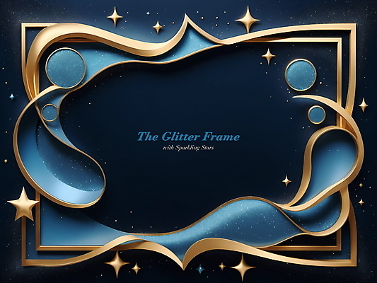 PSD 편집이미지 프레임 사람없음 반짝임 금색 화려 남색 디지털합성 카피스페이스 편집소스 이미지편집 컬러 컨셉 모션 공백 파일형식