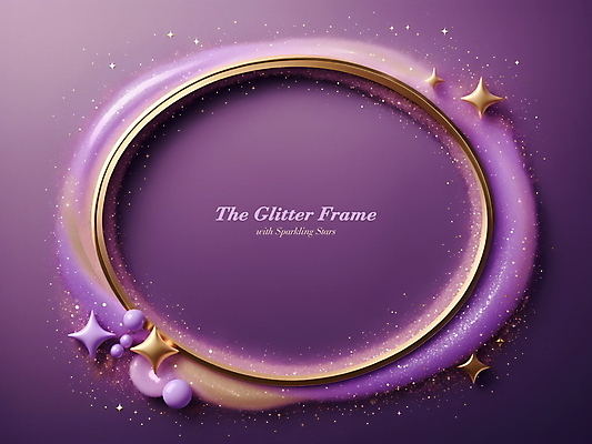 PSD 편집이미지 프레임 사람없음 반짝임 보라색 금색 화려 디지털합성 타원형 카피스페이스 편집소스 이미지편집 컬러 컨셉 모션 공백 원형 파일형식