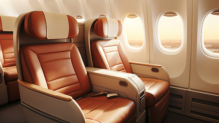 JPG 편집이미지 의자 비즈니스 사람없음 업무 창가 디지털합성 출장 비행기내부 편집실사 AI포토 AI콘텐츠 가구 창문 비행기 내부 작업 CG 파일형식