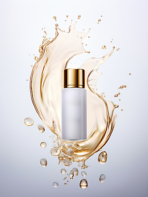 JPG 편집이미지 사람없음 물 뷰티 화장품 용기 스플래쉬 편집실사 AI컴퓨터그래픽 AI콘텐츠 자연요소 그릇 CG 파일형식