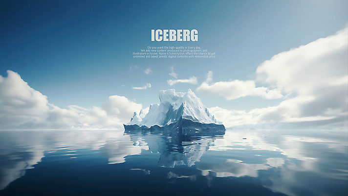 PSD 구름 편집이미지 바다 겨울 사람없음 얼음 남극 북극 빙산 이미지편집 자연요소 계절 극지방 파일형식