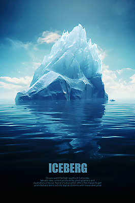 PSD 편집이미지 바다 겨울 사람없음 얼음 남극 북극 빙산 이미지편집 자연요소 계절 극지방 파일형식