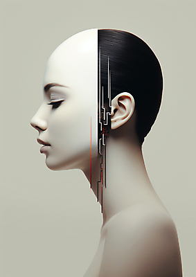 JPG 편집이미지 사람없음 뷰티 기계 로봇 하이브리드 휴머노이드 이미지편집 편집실사 AI컴퓨터그래픽 AI콘텐츠 CG 파일형식