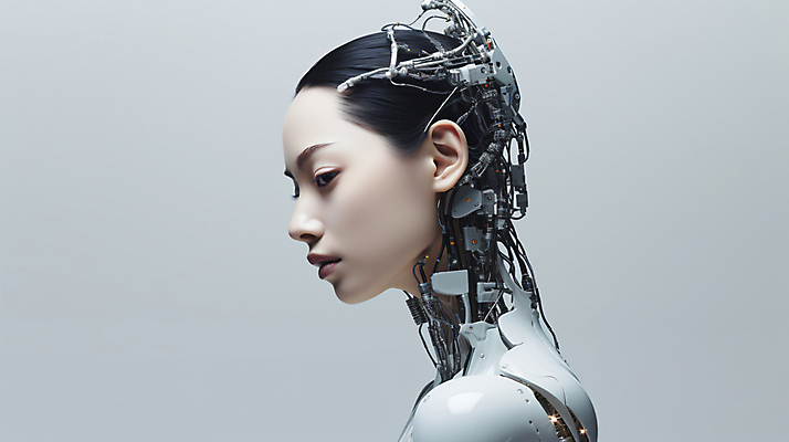 JPG 편집이미지 사람없음 뷰티 기계 로봇 하이브리드 휴머노이드 이미지편집 편집실사 AI컴퓨터그래픽 AI콘텐츠 CG 파일형식