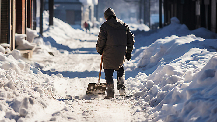 JPG 전신 편집이미지 남자 길 겨울 거리 한명 성인 뒷모습 눈 삽 디지털합성 눈치우기 삽질 쌓인눈 제설 치우기 폭설 성인남자한명만 눈덮임 편집실사 AI인물포토 AI콘텐츠 자연요소 1 계절 뷰포인트 컨셉 모션 날씨 눈_날씨 사람 자연재해 CG 남자한명만 성인남자만 파일형식 AI포토