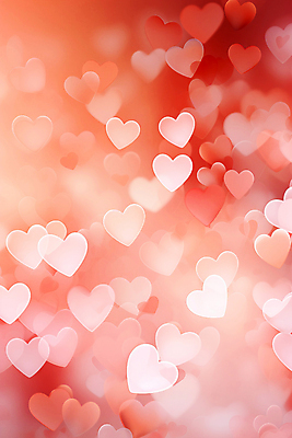 JPG 편집이미지 백그라운드 사랑 사람없음 빨간색 귀여움 하트 하트백그라운드 블러효과 이미지편집 편집실사 AI컴퓨터그래픽 AI콘텐츠 모양 감정 컬러 컨셉 CG 블러 파일형식 효과