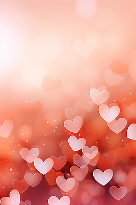 JPG 편집이미지 백그라운드 사랑 사람없음 빨간색 귀여움 하트 하트백그라운드 블러효과 이미지편집 편집실사 AI컴퓨터그래픽 AI콘텐츠 모양 감정 컬러 컨셉 CG 블러 파일형식 효과