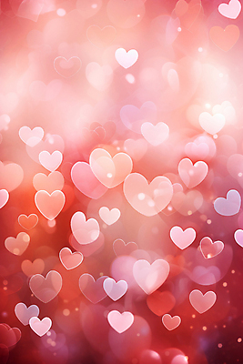 JPG 편집이미지 분홍색 백그라운드 사랑 사람없음 귀여움 하트 하트백그라운드 블러효과 이미지편집 편집실사 AI컴퓨터그래픽 AI콘텐츠 모양 감정 컬러 컨셉 CG 블러 파일형식 효과