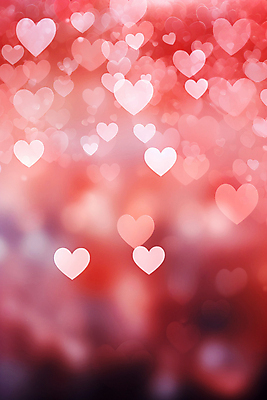 JPG 편집이미지 분홍색 백그라운드 사랑 사람없음 귀여움 하트 하트백그라운드 블러효과 이미지편집 편집실사 AI컴퓨터그래픽 AI콘텐츠 모양 감정 컬러 컨셉 CG 블러 파일형식 효과