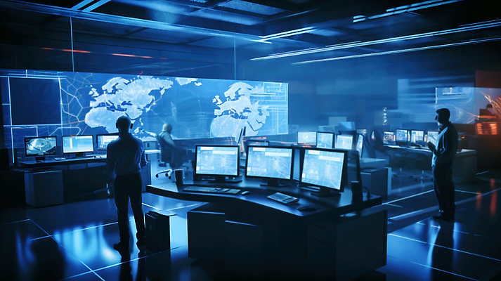 JPG 전신 편집이미지 여자 남자 실루엣 정보기술 성인 세명 컴퓨터 사무실 디지털 스크린 자료 업무 센터 연구원 클라우드서비스 성인만 편집실사 AI포토 AI콘텐츠 직업 비즈니스 기술 촬영기법 사람 전자제품 작업 CG 서비스 파일형식