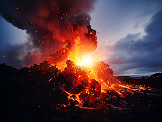 JPG 편집이미지 자연 불꽃 사람없음 연기 위험 화산 화산폭발 마그마 불씨 화산재 기후위기 편집실사 AI포토 AI콘텐츠 컨셉 불 산 폭발 CG 생태계 위기 파일형식