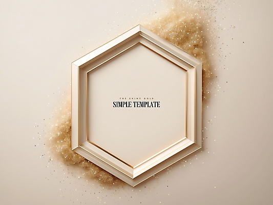 PSD 편집이미지 프레임 사람없음 반짝임 갈색 금속 금색 디지털합성 심플 광택 육각형 편집소스 이미지편집 도형 컬러 모션 재질 파일형식