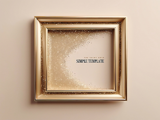 PSD 편집이미지 프레임 사람없음 반짝임 갈색 금속 사각형 금색 디지털합성 심플 광택 편집소스 이미지편집 도형 컬러 모션 재질 파일형식