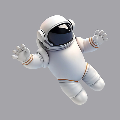 전신 PSD 편집이미지 캐릭터 팔벌리기 한명 사람 성인 3D 우주비행사 우주복 성인한명만 편집3D 1 옷 모션 우주 디지털합성 성인만 파일형식
