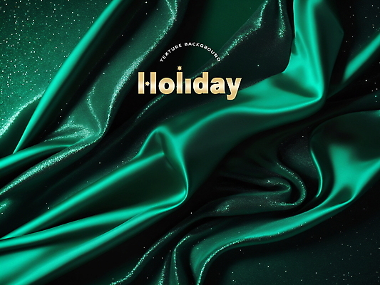 PSD 편집이미지 백그라운드 크리스마스 사람없음 초록색 주름 실크 천 디지털합성 질감 홀리데이 편집소스 이미지편집 기념일 컬러 휴가 직물 파일형식
