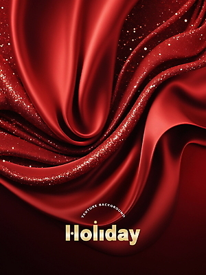 PSD 편집이미지 백그라운드 크리스마스 사람없음 빨간색 주름 실크 천 디지털합성 질감 홀리데이 편집소스 이미지편집 기념일 컬러 휴가 직물 파일형식