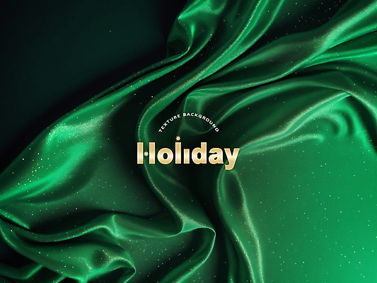 PSD 편집이미지 백그라운드 크리스마스 사람없음 초록색 주름 실크 천 디지털합성 질감 홀리데이 편집소스 이미지편집 기념일 컬러 휴가 직물 파일형식
