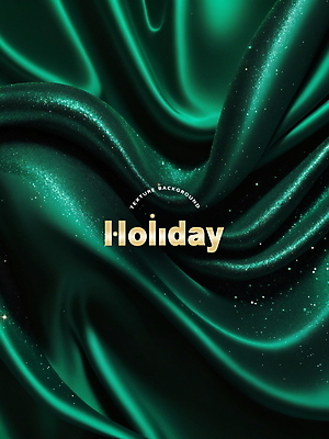 PSD 편집이미지 백그라운드 크리스마스 사람없음 초록색 주름 실크 천 디지털합성 질감 홀리데이 편집소스 이미지편집 기념일 컬러 휴가 직물 파일형식