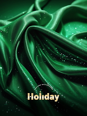 PSD 편집이미지 백그라운드 크리스마스 사람없음 초록색 주름 실크 천 디지털합성 질감 홀리데이 편집소스 이미지편집 기념일 컬러 휴가 직물 파일형식