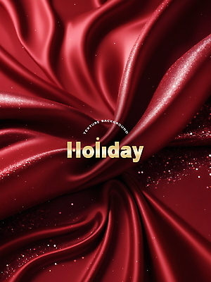 PSD 편집이미지 백그라운드 크리스마스 사람없음 빨간색 주름 실크 천 디지털합성 질감 홀리데이 편집소스 이미지편집 기념일 컬러 휴가 직물 파일형식