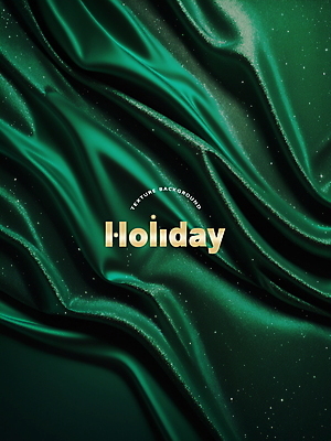 PSD 편집이미지 백그라운드 크리스마스 사람없음 초록색 주름 실크 천 디지털합성 질감 홀리데이 편집소스 이미지편집 기념일 컬러 휴가 직물 파일형식