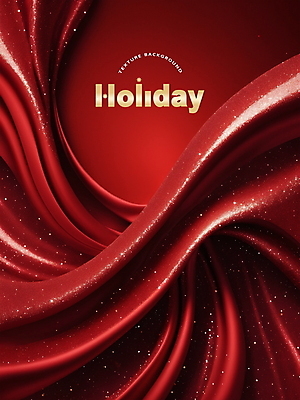 PSD 편집이미지 백그라운드 크리스마스 사람없음 빨간색 주름 실크 천 디지털합성 질감 홀리데이 편집소스 이미지편집 기념일 컬러 휴가 직물 파일형식