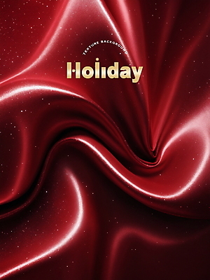 PSD 편집이미지 백그라운드 크리스마스 사람없음 빨간색 주름 실크 천 디지털합성 질감 홀리데이 편집소스 이미지편집 기념일 컬러 휴가 직물 파일형식