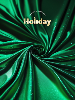 PSD 편집이미지 백그라운드 크리스마스 사람없음 초록색 주름 실크 천 디지털합성 질감 홀리데이 편집소스 이미지편집 기념일 컬러 휴가 직물 파일형식