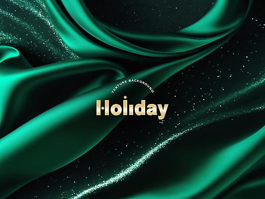 PSD 편집이미지 백그라운드 크리스마스 사람없음 초록색 주름 실크 천 디지털합성 질감 홀리데이 편집소스 이미지편집 기념일 컬러 휴가 직물 파일형식