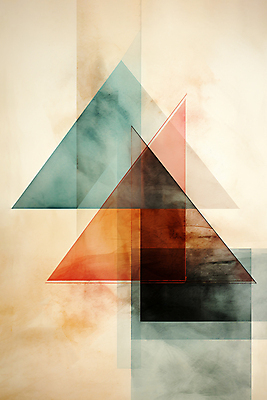 JPG 백그라운드 일러스트 추상 사람없음 빈티지 삼각형 겹침 국내일러스트 AI일러스트 AI콘텐츠 도형 컨셉 무늬 파일형식