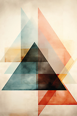 JPG 백그라운드 일러스트 추상 사람없음 빈티지 삼각형 겹침 국내일러스트 AI일러스트 AI콘텐츠 도형 컨셉 무늬 파일형식