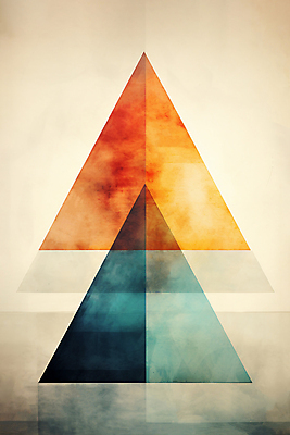 JPG 백그라운드 일러스트 추상 사람없음 빈티지 삼각형 겹침 국내일러스트 AI일러스트 AI콘텐츠 도형 컨셉 무늬 파일형식