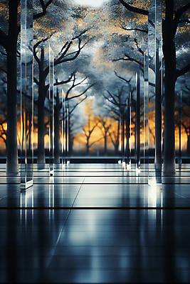 JPG 나무 편집이미지 창문 자연 유리 바닥 풍경 사람없음 숲 디지털합성 광택 이미지편집 편집실사 AI컴퓨터그래픽 AI콘텐츠 식물 재질 CG 생태계 파일형식