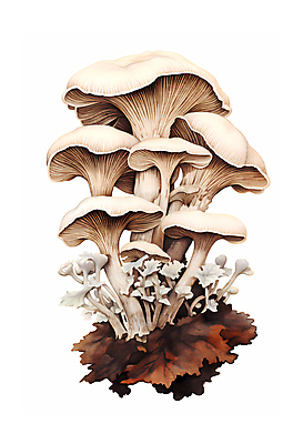 JPG 일러스트 자연 수채화 사람없음 버섯 손그림 국내일러스트 AI일러스트 AI콘텐츠 생태계 파일형식