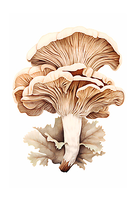 JPG 일러스트 자연 수채화 사람없음 버섯 손그림 국내일러스트 AI일러스트 AI콘텐츠 생태계 파일형식