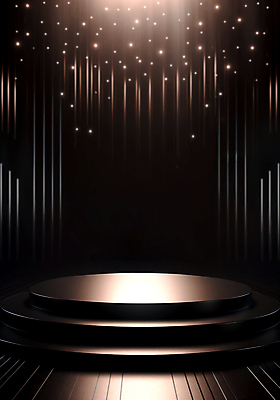 JPG 편집이미지 백그라운드 사람없음 빛 반짝임 검은색 공간 무대 단상 시상 시상식 포디움 편집실사 AI포토 AI콘텐츠 컬러 모션 CG 파일형식