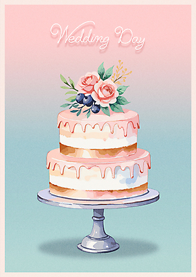 꽃 결혼 잎 일러스트 사람없음 장식 웨딩케이크 블루베리 2단케이크 케이크스탠드 국내일러스트 AI파일 식물 과일 이벤트 케이크 받침대 파일형식 벡터