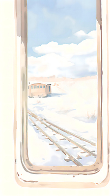 JPG 구름 백그라운드 설경 겨울 일러스트 하늘 수채화 주택 풍경 사람없음 설원 기찻길 기차 추위 눈 번짐 창틀 겨울풍경 눈덮임 국내일러스트 AI일러스트 AI콘텐츠 자연요소 계절 육상교통 컨셉 창문 날씨 대중교통 눈_날씨 건물 파일형식 효과