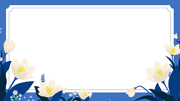 꽃 백그라운드 겨울 프레임 사람없음 파란색 꽃프레임 모션그래픽 MP4 MOV 식물 계절 컬러 동영상 파일형식