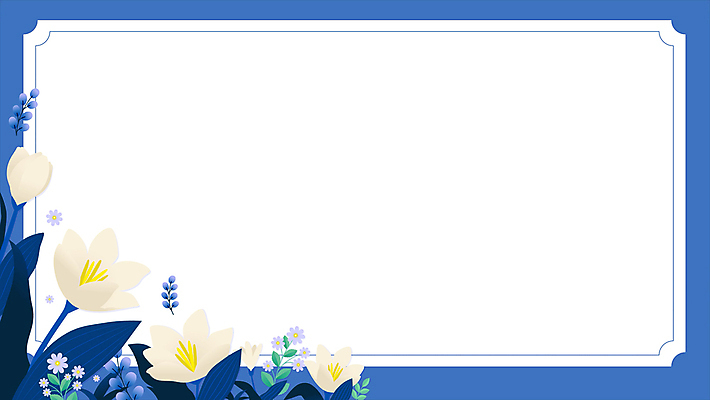 꽃 백그라운드 겨울 프레임 사람없음 파란색 꽃프레임 모션그래픽 MP4 MOV 식물 계절 컬러 동영상 파일형식