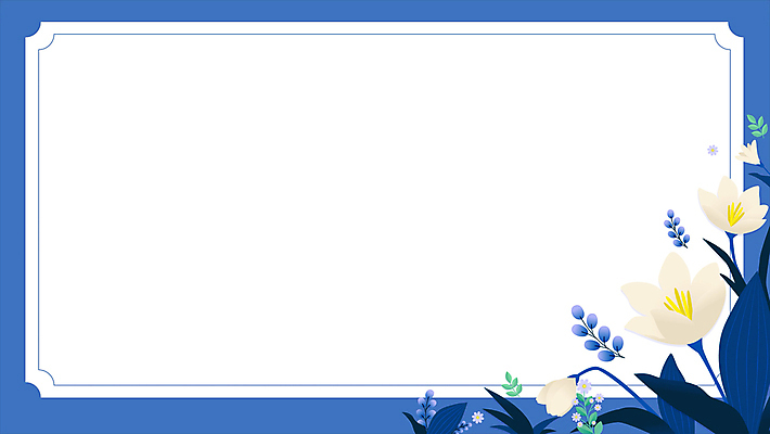 꽃 백그라운드 겨울 프레임 사람없음 파란색 꽃프레임 모션그래픽 MP4 MOV 식물 계절 컬러 동영상 파일형식