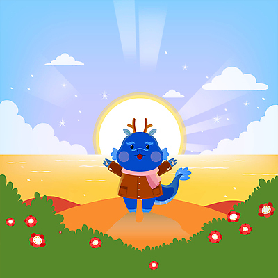 구름 꽃 바다 겨울 하늘 새해 사람없음 반짝임 태양 일출 만세 용띠 십이지신 용 용캐릭터 동백 청룡 2024년 모션그래픽 MP4 MOV 갑진년 청룡캐릭터 자연요소 식물 캐릭터 계절 모션 노을 연도 동영상 파일형식 사방신