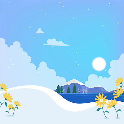구름 꽃 겨울 하늘 새해 풍경 사람없음 파란색 태양 설원 눈 언덕 모션그래픽 MP4 MOV 자연요소 식물 계절 컬러 날씨 눈_날씨 동영상 파일형식