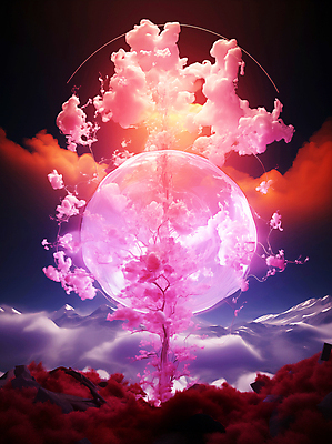 JPG 나무 편집이미지 포스터 추상 잉크 사람없음 물방울 액체 디지털합성 번짐 부드러움 편집소스 편집실사 AI컴퓨터그래픽 AI콘텐츠 식물 무늬 감각 CG 파일형식 효과