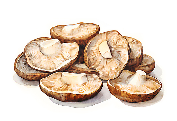 JPG 일러스트 자연 수채화 사람없음 버섯 손그림 국내일러스트 AI일러스트 AI콘텐츠 생태계 파일형식