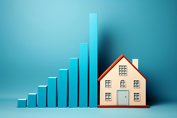 JPG 편집이미지 하늘색 부동산 그래프 주택 사람없음 경제 사회이슈 디지털합성 상승 건축모형 집값 불황 경제불황 집값상승 집값인상 지표 편집실사 AI포토 AI콘텐츠 컨셉 건물 파란색 모형 재산 CG 파일형식