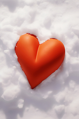 JPG 편집이미지 백그라운드 겨울 사람없음 빨간색 설원 하트 눈 편집실사 AI포토 AI콘텐츠 자연요소 모양 계절 컬러 날씨 눈_날씨 CG 파일형식