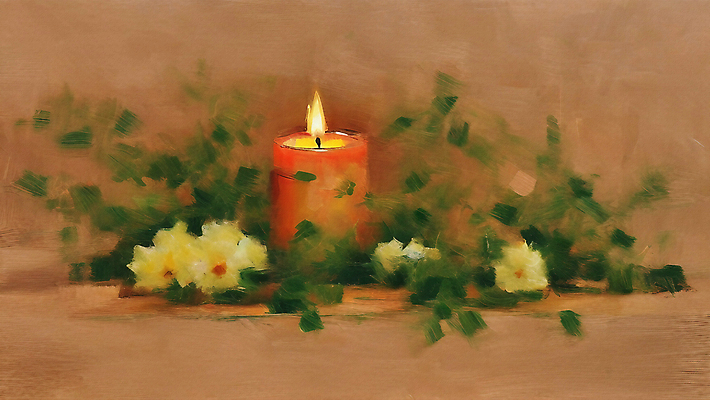 JPG 식물 꽃 백그라운드 잎 일러스트 초 촛불 사람없음 빛 갈색 분위기 오브젝트 그림 감성 향초 유화 국내일러스트 AI일러스트 AI콘텐츠 컬러 컨셉 미술 파일형식