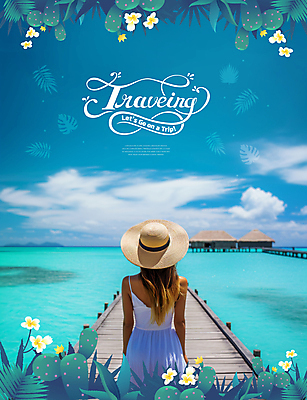 PSD 편집이미지 모자 여자 바다 섬 해외여행 열대 선인장 한명 상반신 성인 해변 여름 파란색 야자수 의료성형뷰티 성인여자한명만 이미지편집 나무 식물 1 해외 잡화 계절 컬러 여행 사람 여자한명만 성인여자만 파일형식