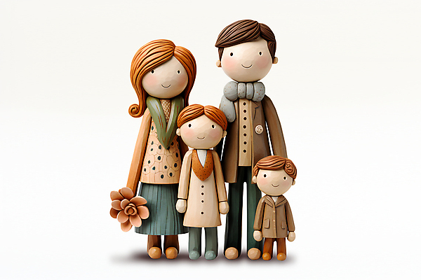 PSD 편집이미지 여자 남자 꽃 어린이 가족 엄마 들기 소년 여러명 성인 아빠 클레이아트 이미지편집 식물 다수 관계 모션 사람 공예 점토 파일형식